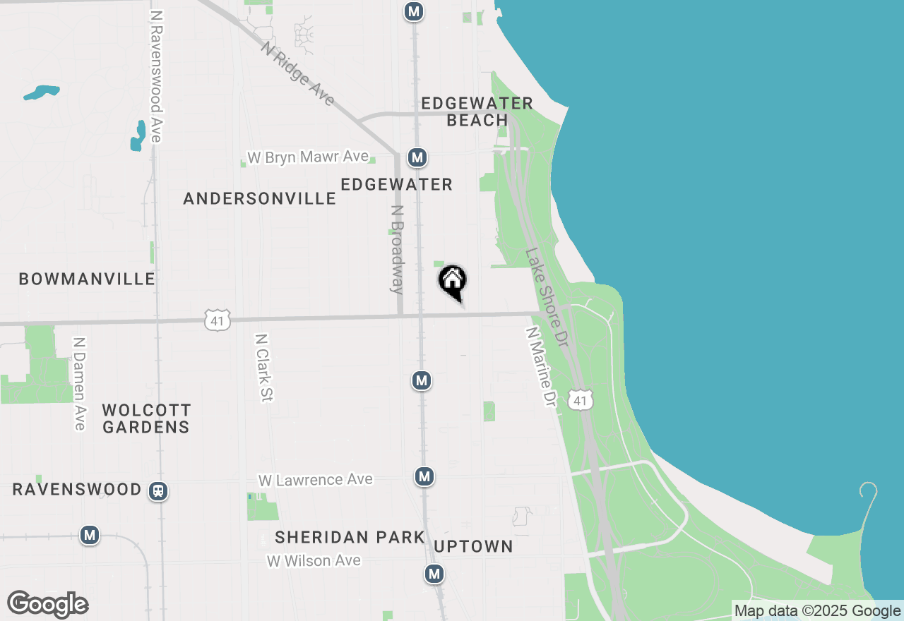 Map of 5208 N Kenmore Avenue #2, Chicago, IL 60640