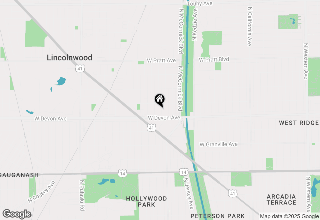 Map of 6433 N Trumbull Avenue, Lincolnwood, IL 60712