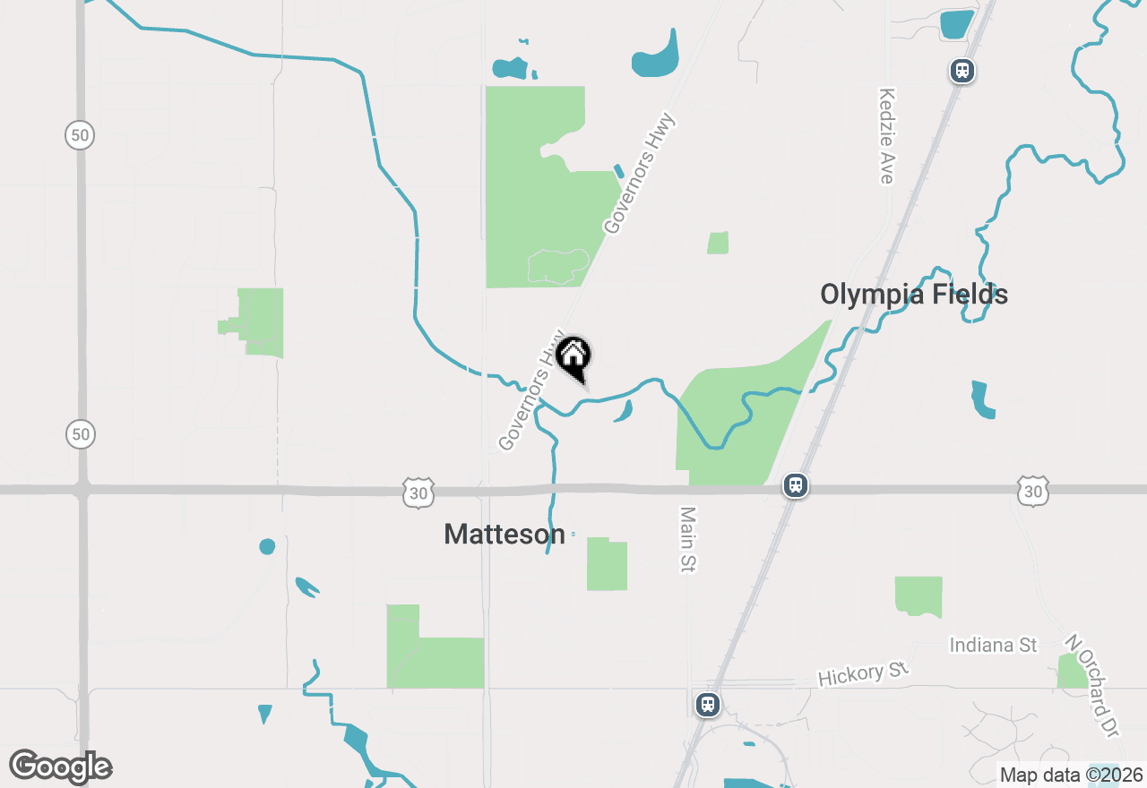 Map of 888 Woodstock Road, Olympia Fields, IL 60461