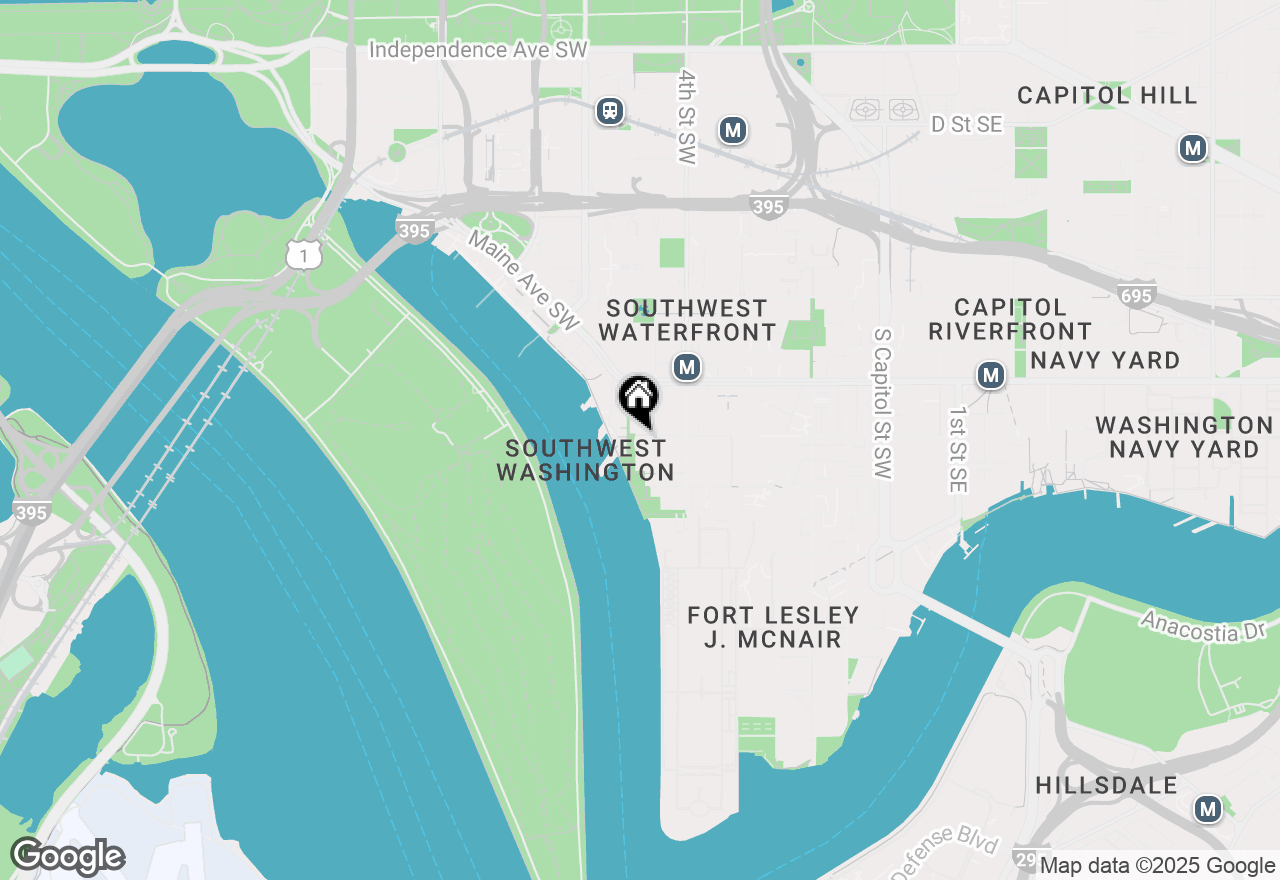 Map of 560 N Street Sw #N503, Washington, DC 20024