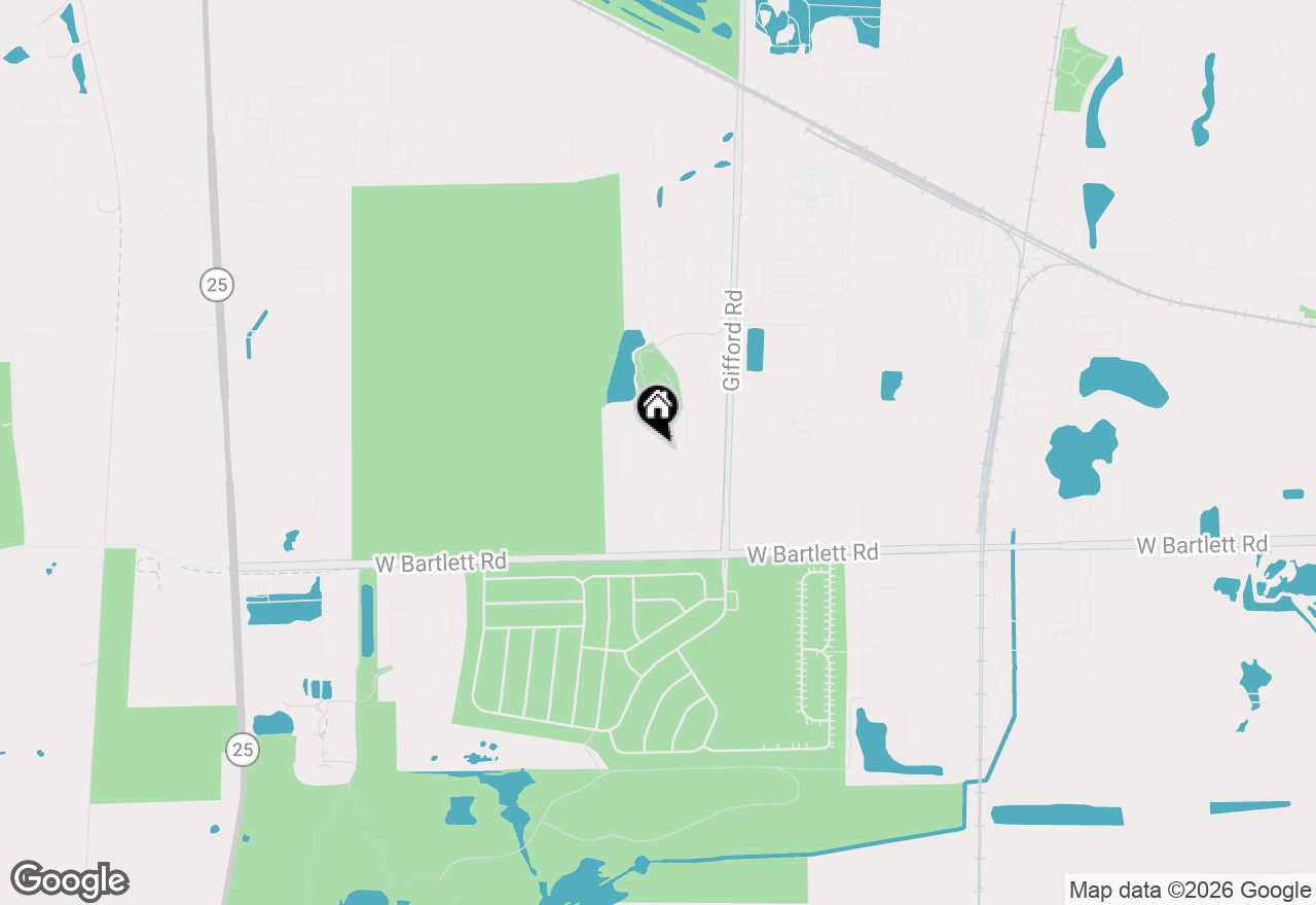 Map of 165 Sunflower Lane, Bartlett, IL 60103