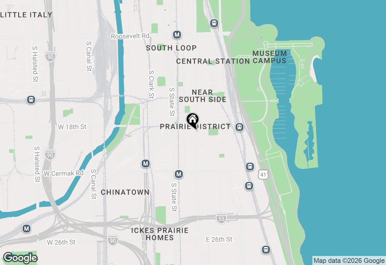 Map of 1826 S Michigan Avenue #F, Chicago, IL 60616