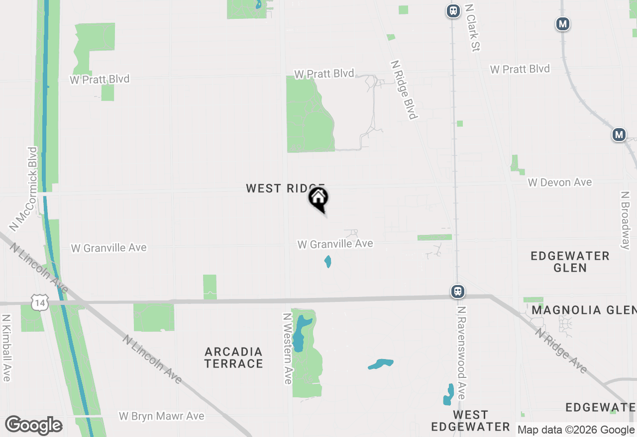 Map of 2259 W Rosemont Avenue #G, Chicago, IL 60659