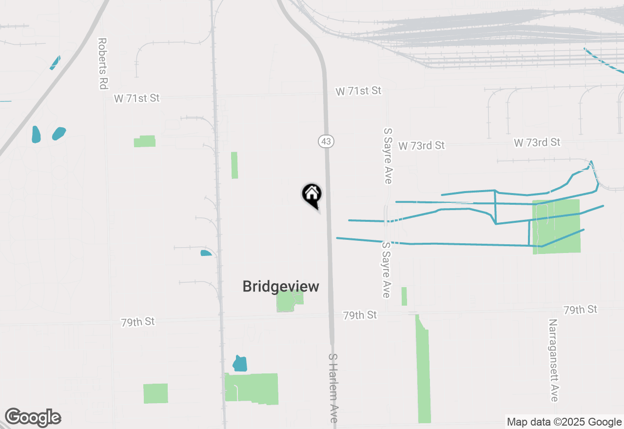 Map of 7530 S Oconto Avenue, Bridgeview, IL 60455