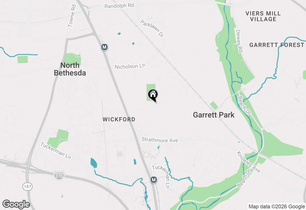 Map of 5116 White Flint Drive, Kensington, MD 20895