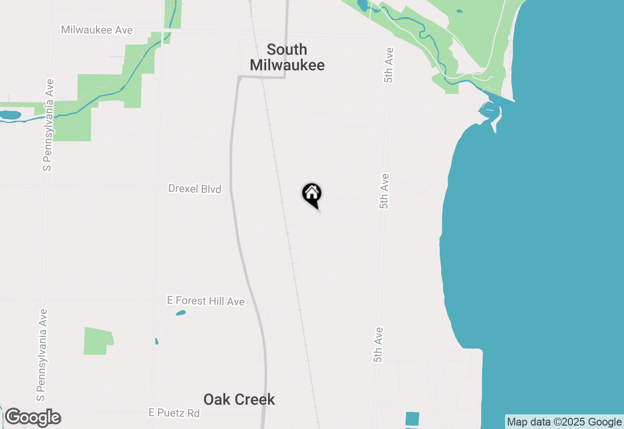 Map of 814 Blake Ave, South Milwaukee, WI 53172