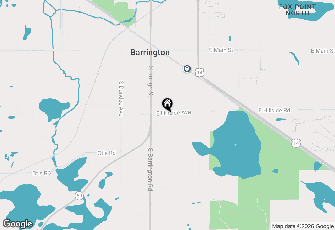 Map of 217 E Hillside Avenue, Barrington, IL 60010