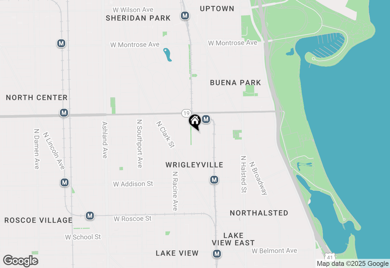 Map of 3839 N Alta Vista Terrace, Chicago, IL 60613