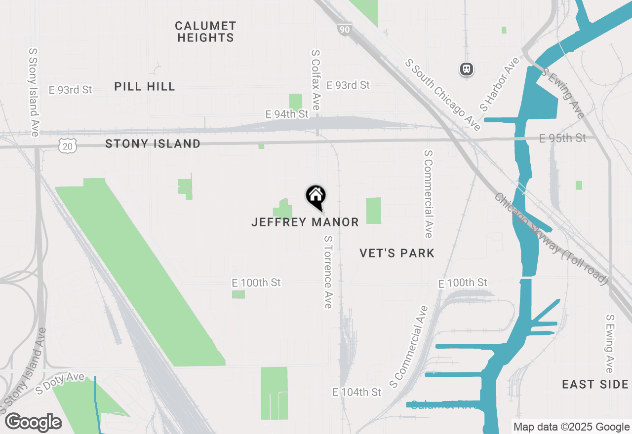 Map of 9741 S Hoxie Avenue #1, Chicago, IL 60617