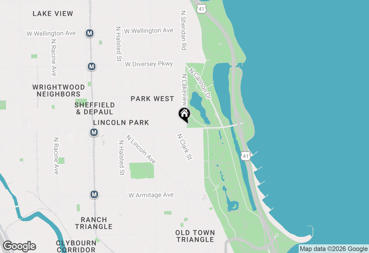 Map of 2400 N Lakeview Avenue #317, Chicago, IL 60614