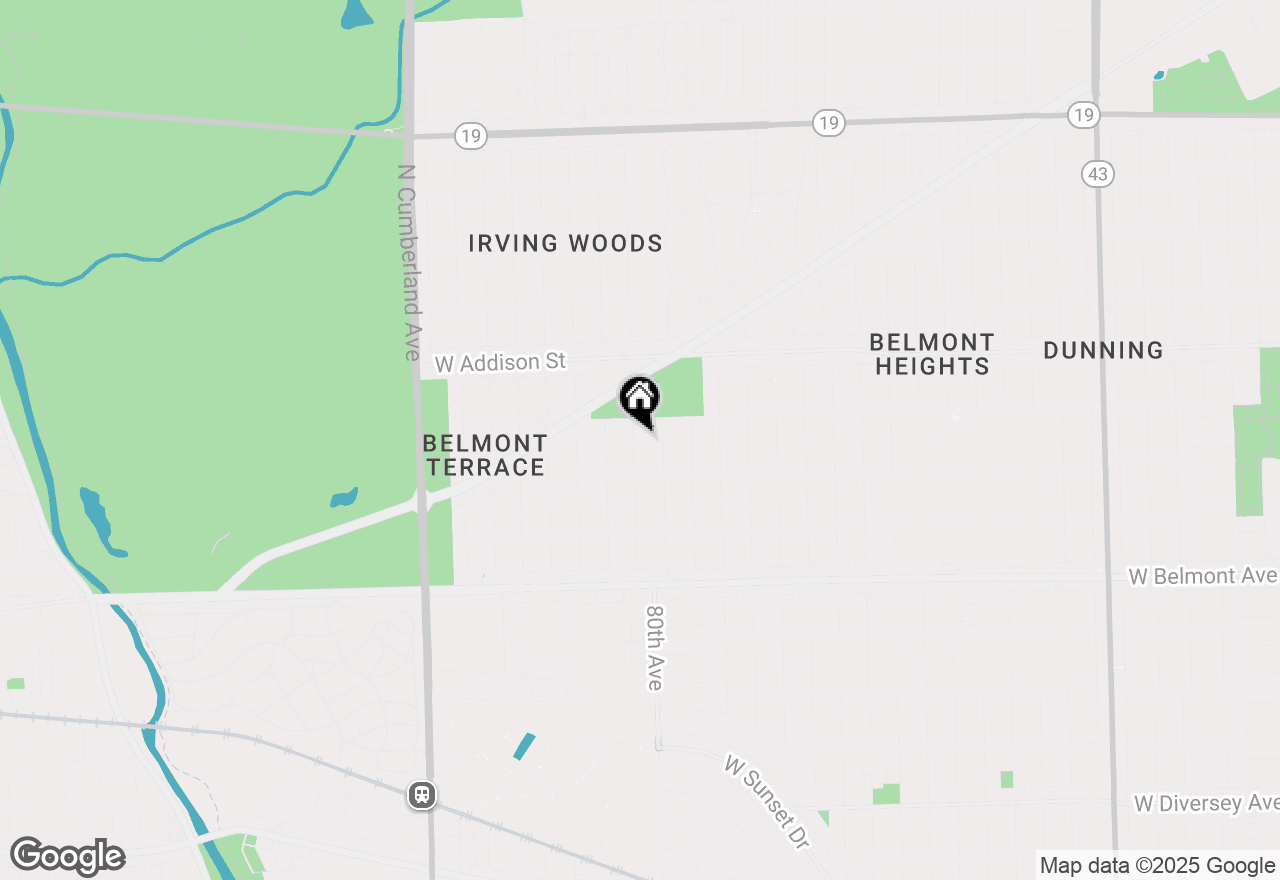 Map of 3438 N Pacific Avenue, Chicago, IL 60634