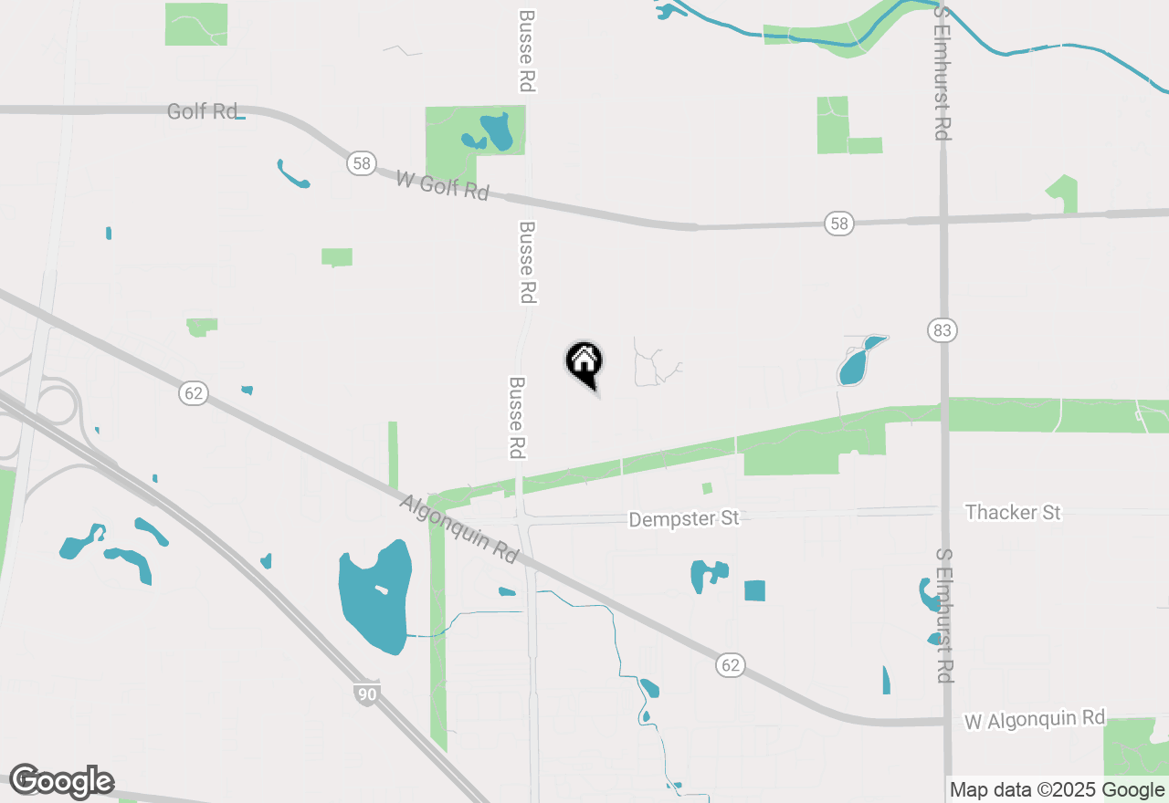 Map of 1416 S Chestnut Drive, Mount Prospect, IL 60056