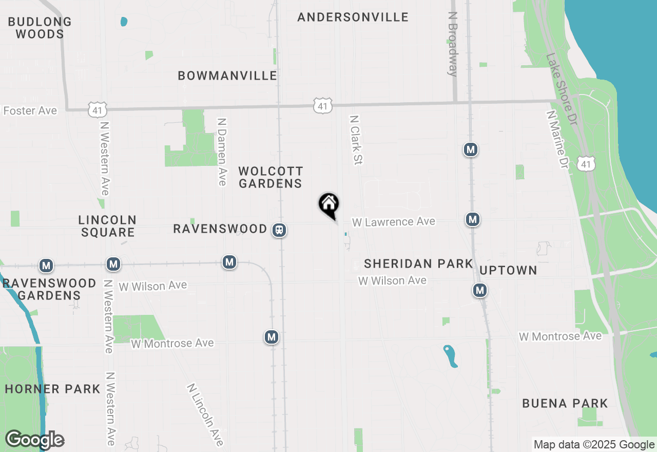 Map of 1619 W Lawrence Avenue #2, Chicago, IL 60640