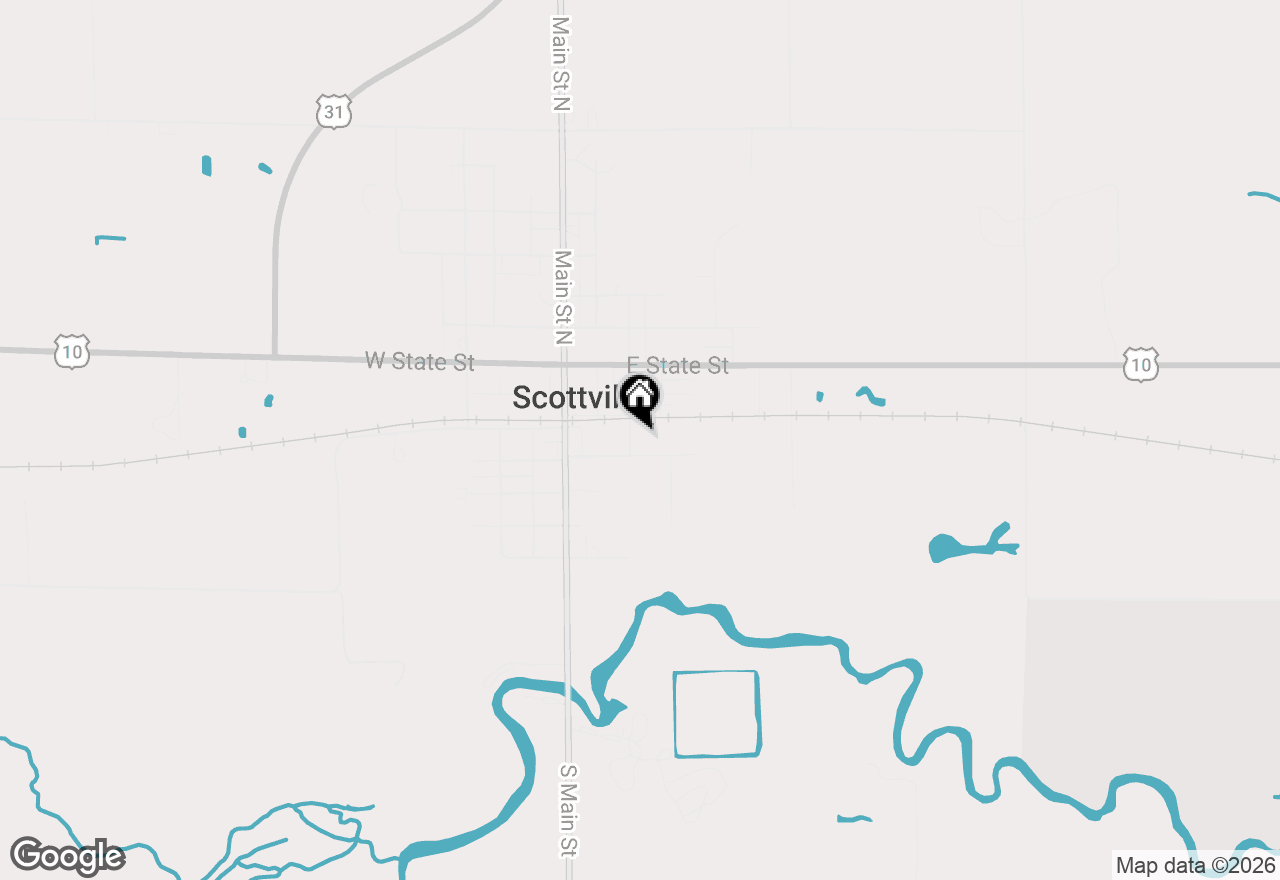Map of 205 S Columbia Avenue, Scottville, MI 49454