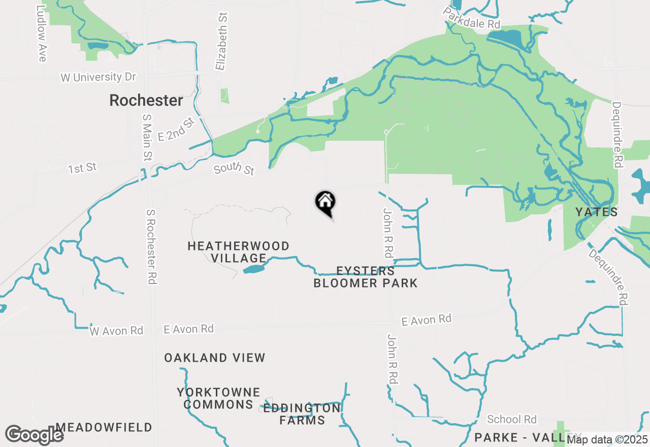 Map of 712 Whitney Drive, Rochester Hills, MI 48307