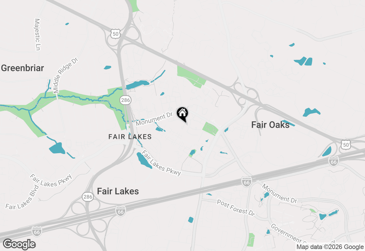 Map of 12312 Fox Lake Court, Fairfax, VA 22033