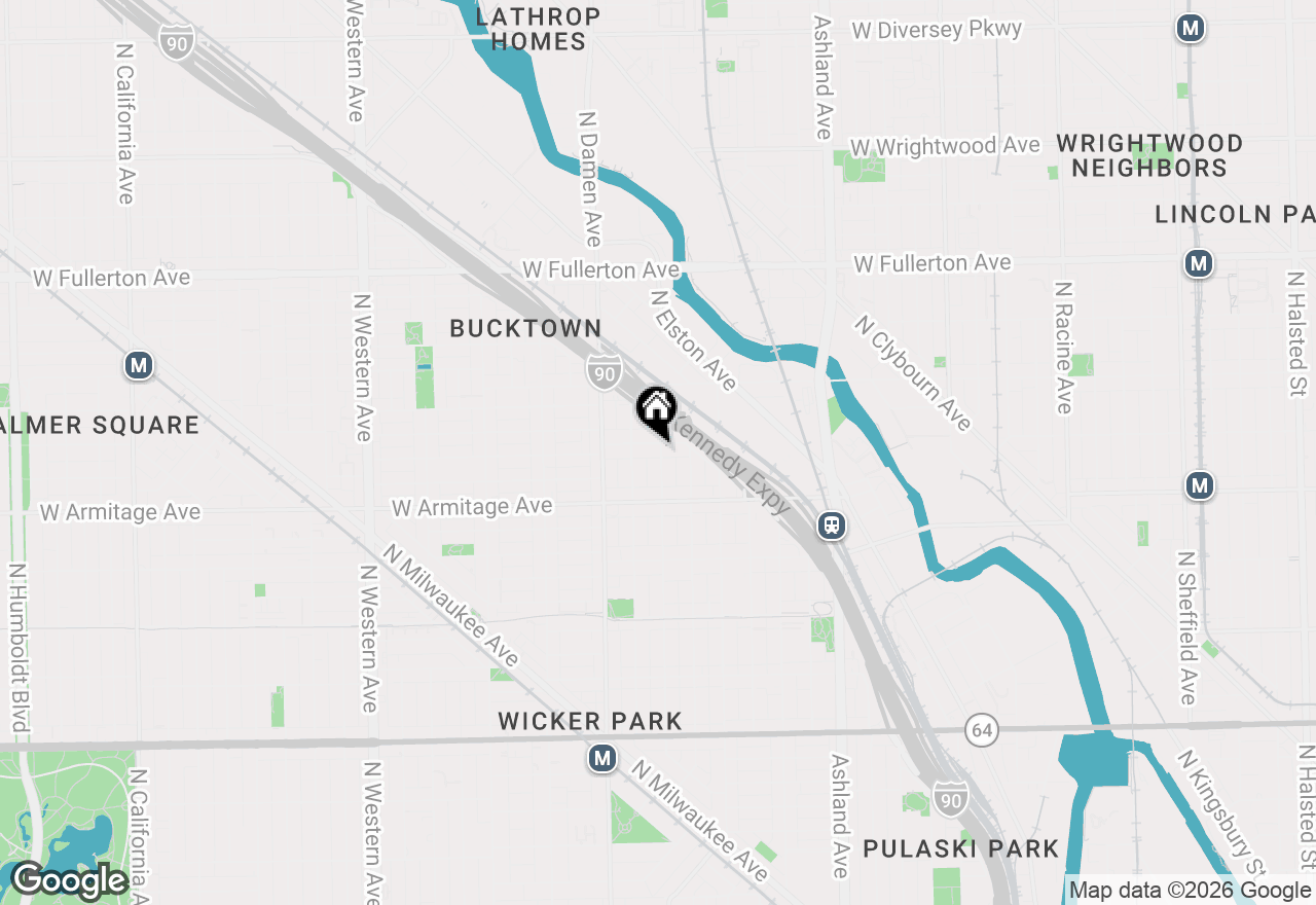 Map of 2050 N Wolcott Street #1, Chicago, IL 60614