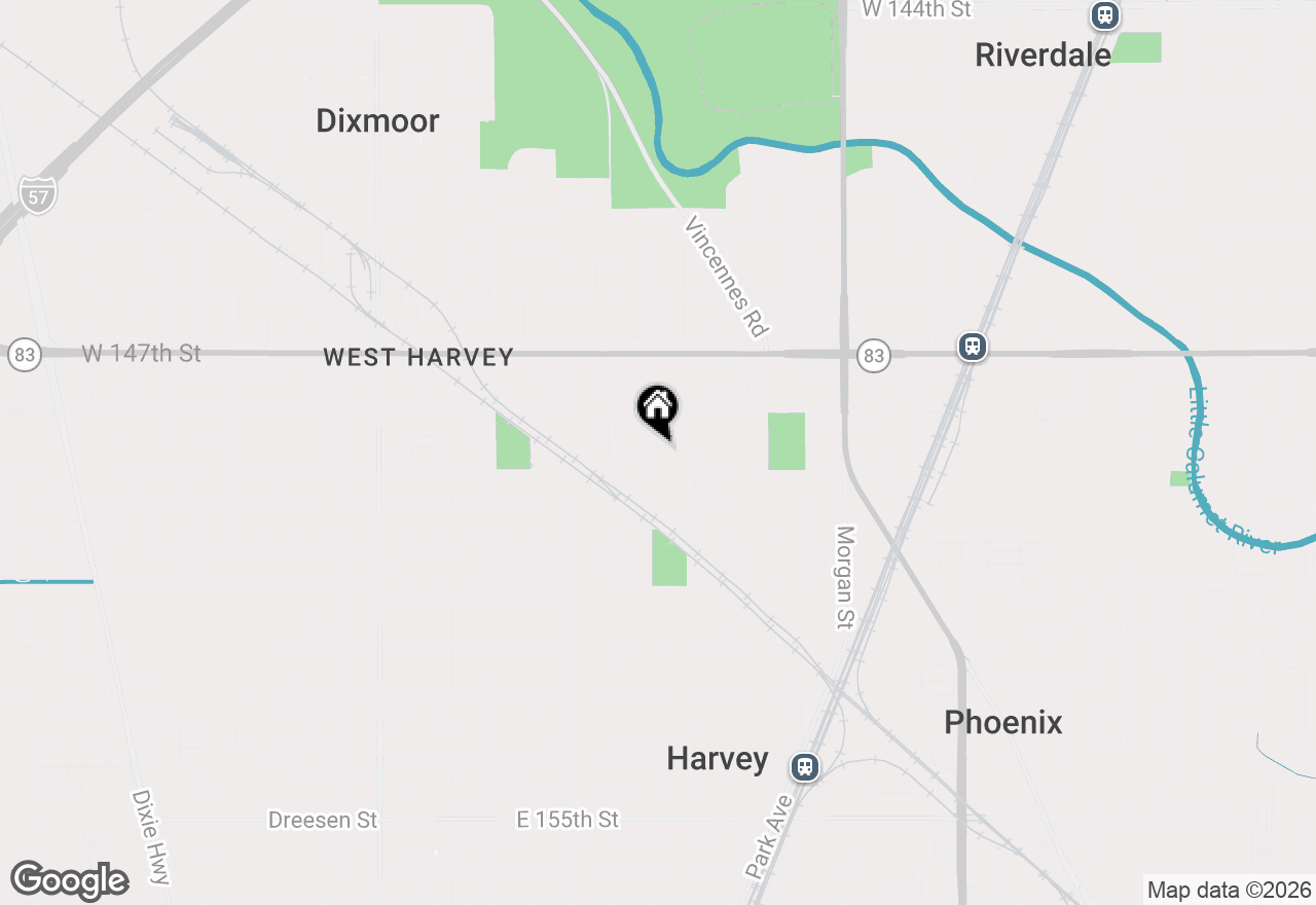 Map of 14835 Lexington Avenue, Harvey, IL 60426