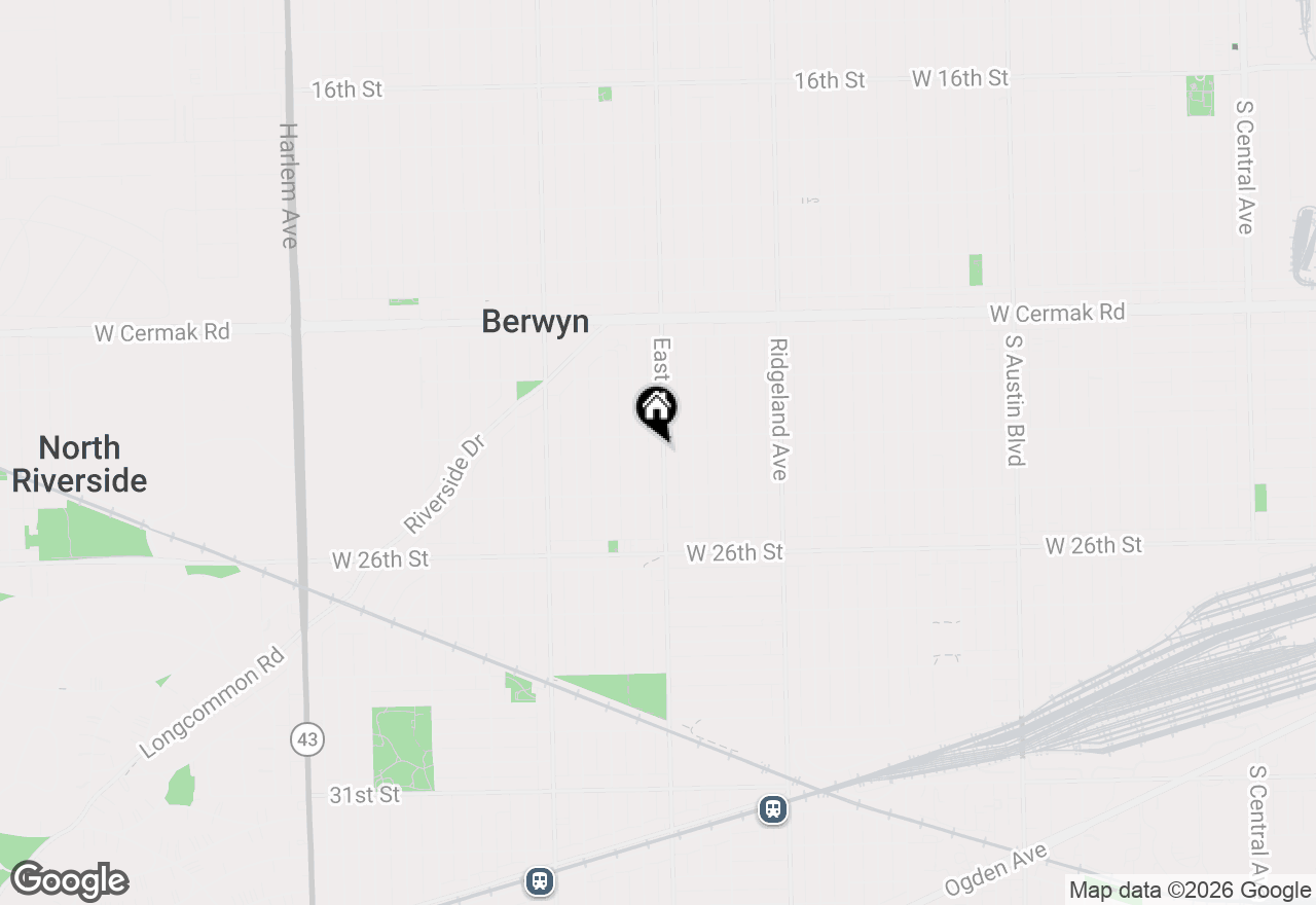 Map of 2414 East Avenue, Berwyn, IL 60402