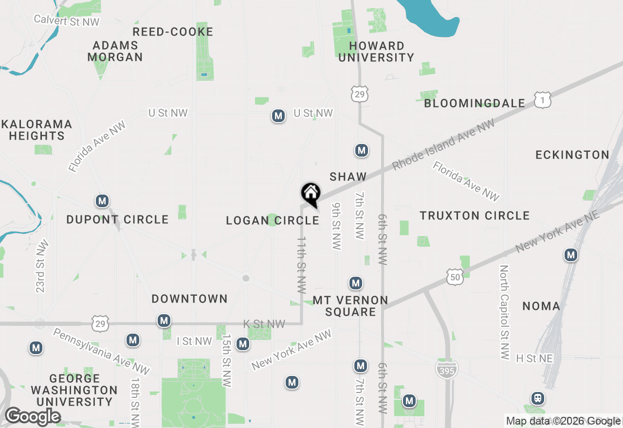 Map of 1510 10th Street Nw, Washington, DC 20001