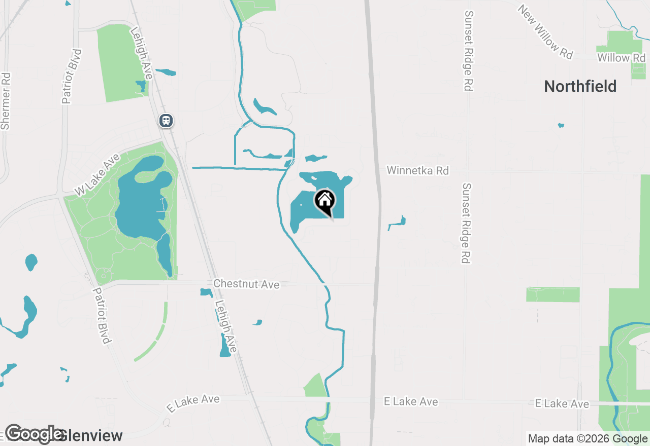 Map of 2036 Valley Lo Lane, Glenview, IL 60025