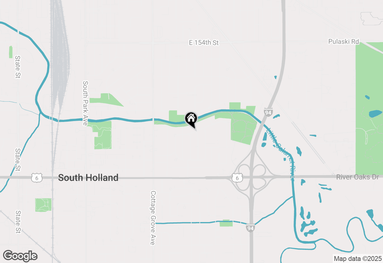 Map of 1012 E 159th Place, South Holland, IL 60473