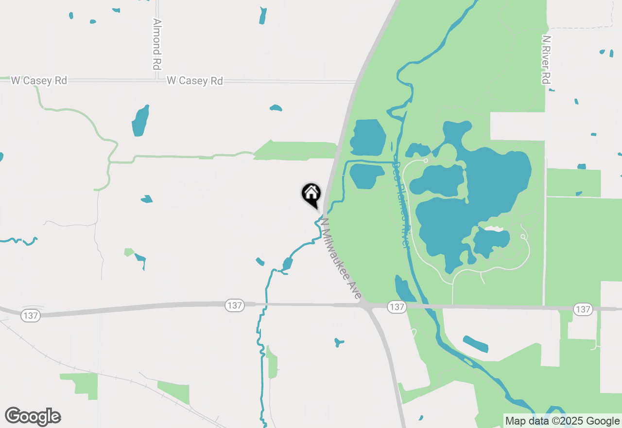 Map of 107 Brookside Court, Libertyville, IL 60048