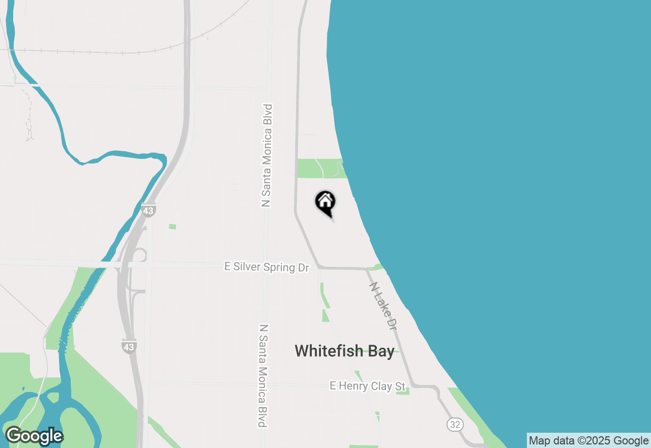 Map of 701 E Carlisle Ave, Whitefish Bay, WI 53217