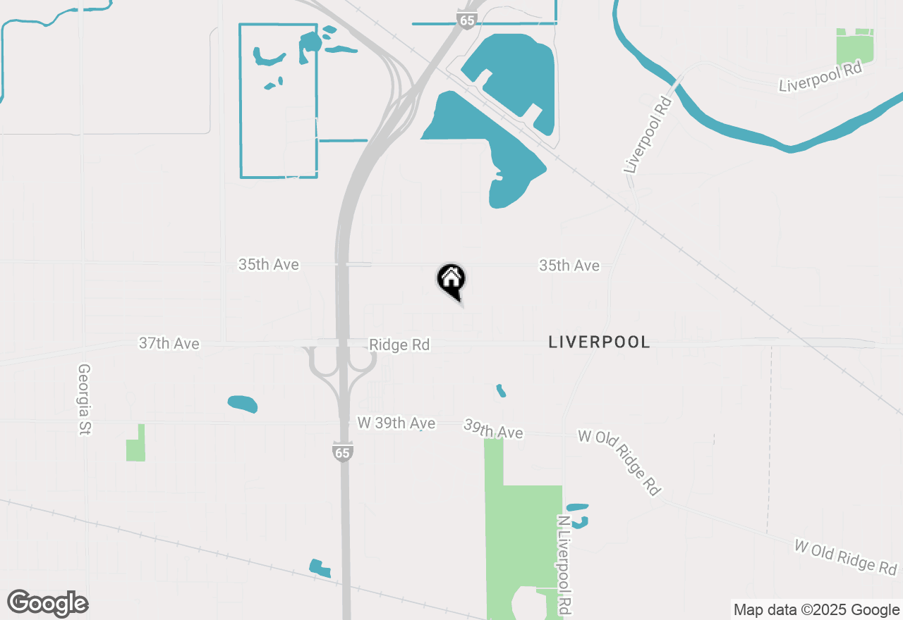 Map of 2615 E 36th Avenue, Lake Station, IN 46405