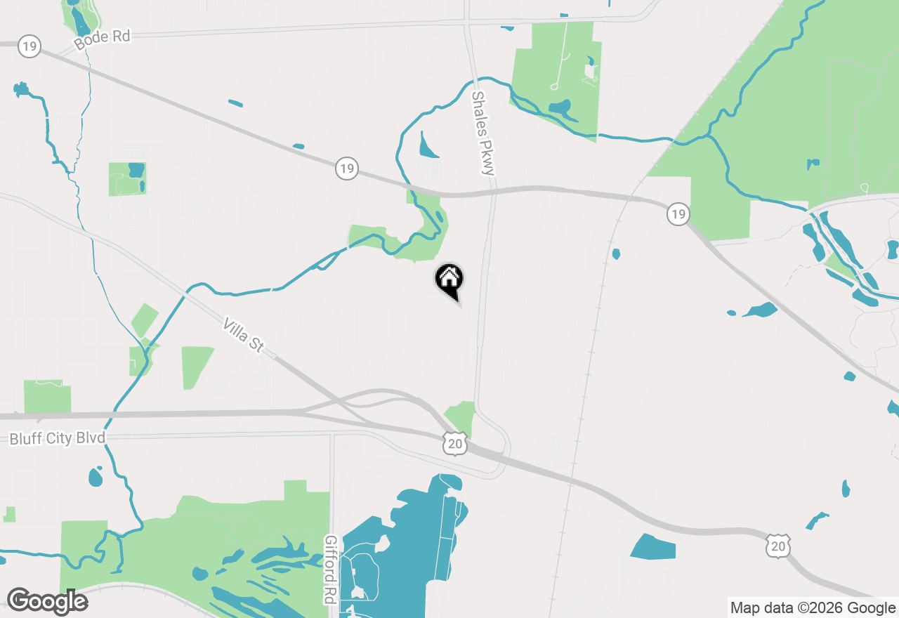 Map of 1348 Inverness Drive, Elgin, IL 60120