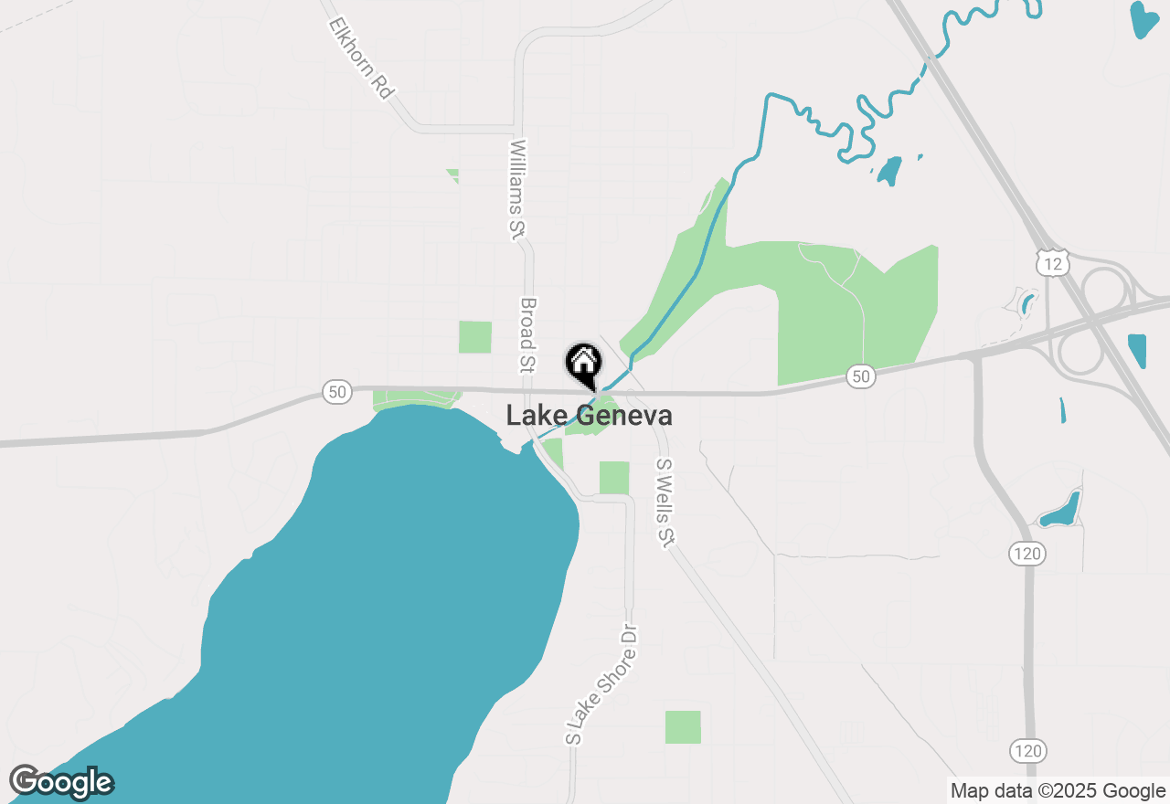 Map of 642 W Main St, Lake Geneva, WI 53147