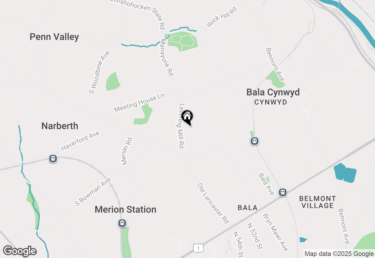 Map of 425 Tregaron Road, Bala Cynwyd, PA 19004