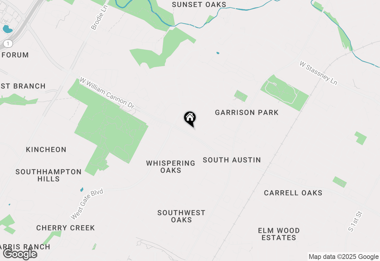 Map of 2500 W William Cannon Dr #607 A1, Austin, TX 78745