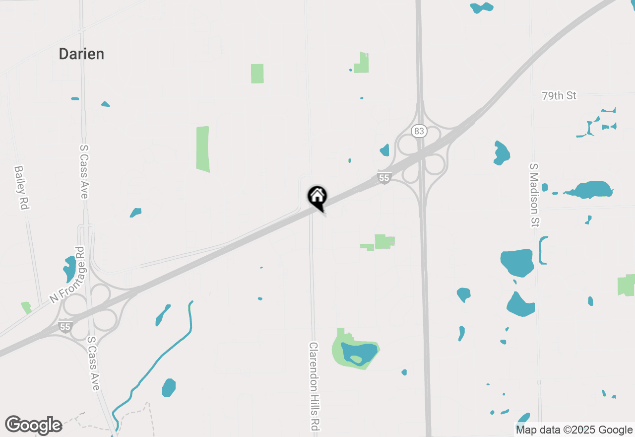 Map of 9S110 S Frontage Road #205, Willowbrook, IL 60527