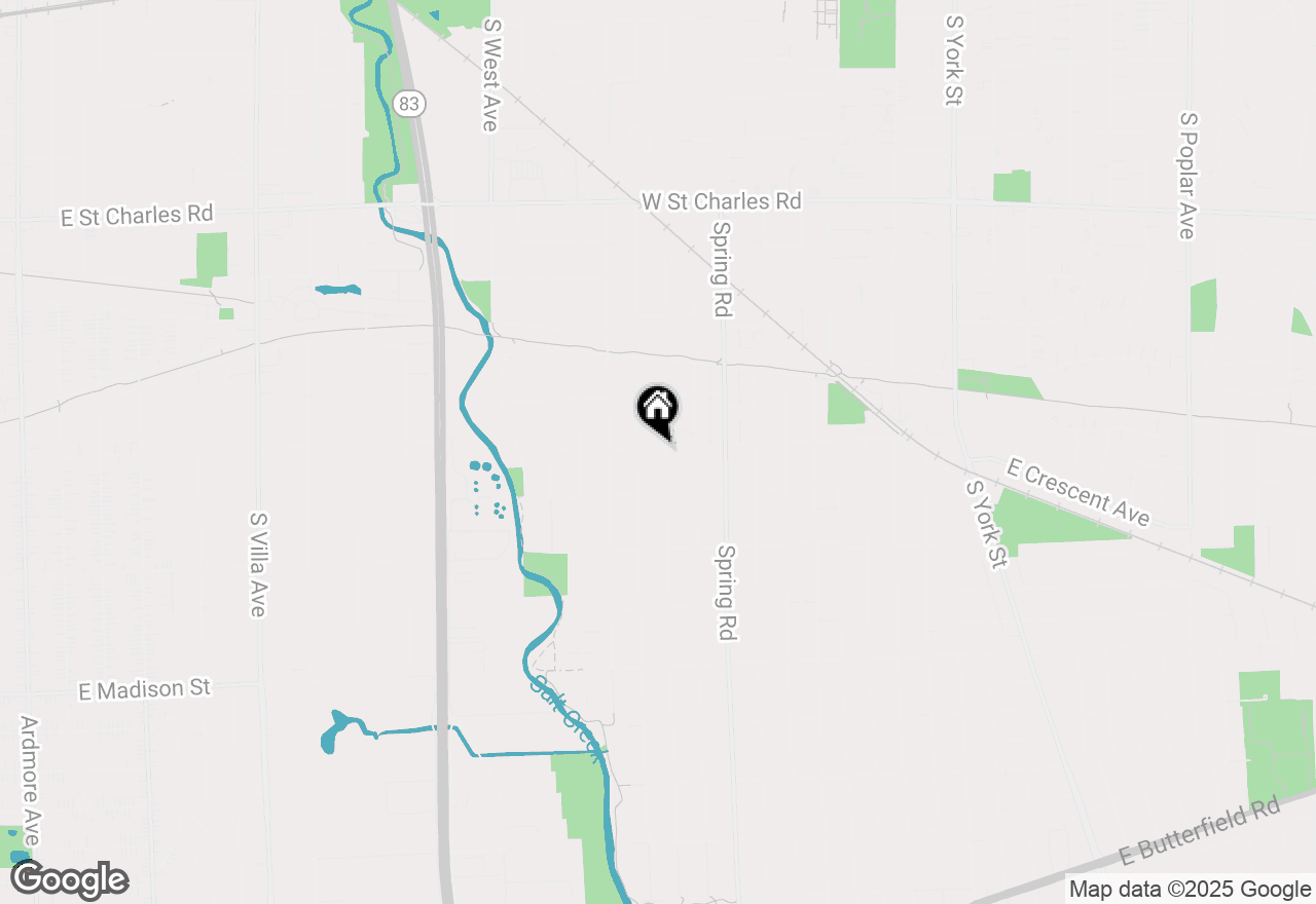 Map of 358 W Vallette Street, Elmhurst, IL 60126