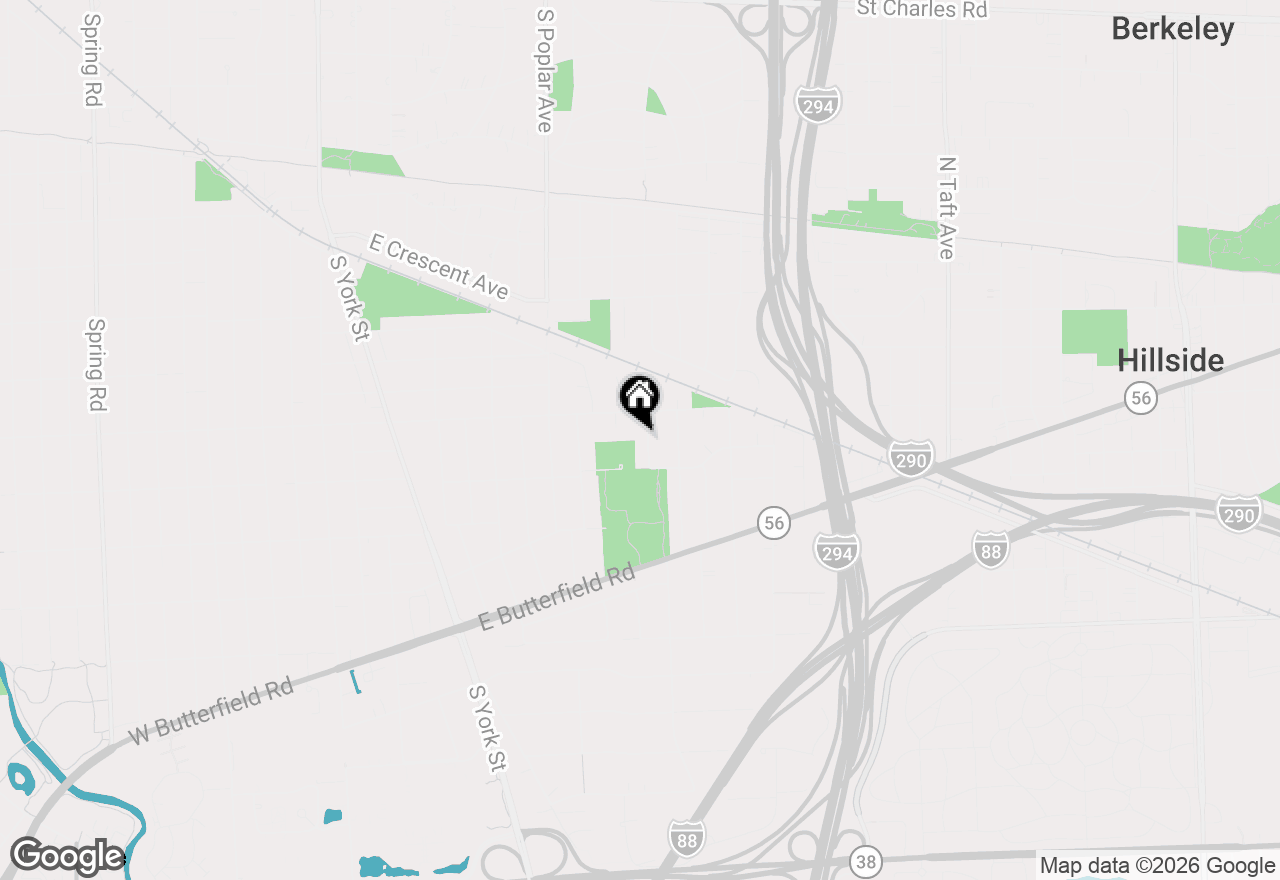 Map of 770 S Stuart Avenue, Elmhurst, IL 60126