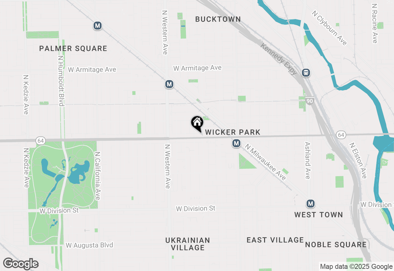 Map of 2216 W North Avenue #2, Chicago, IL 60647