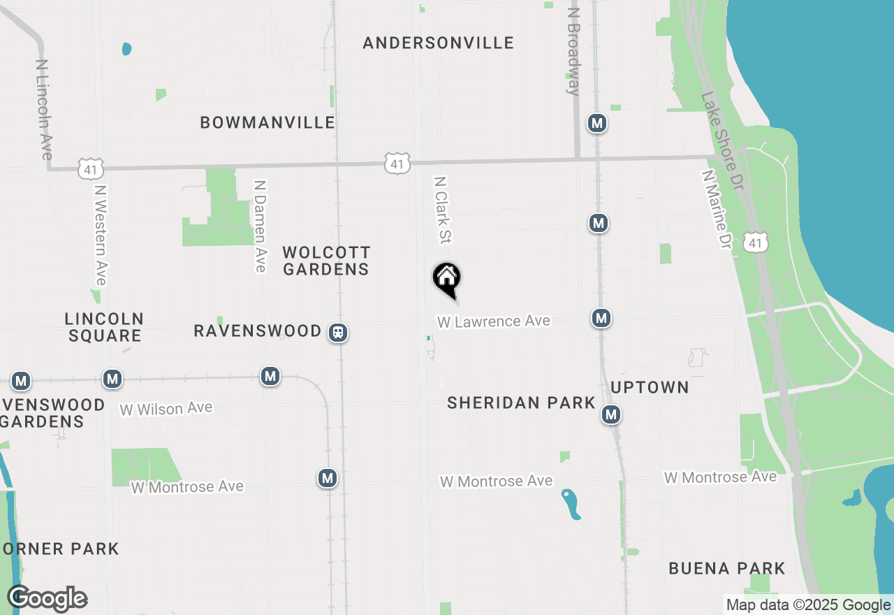 Map of 4814 N Clark Street #510S, Chicago, IL 60640