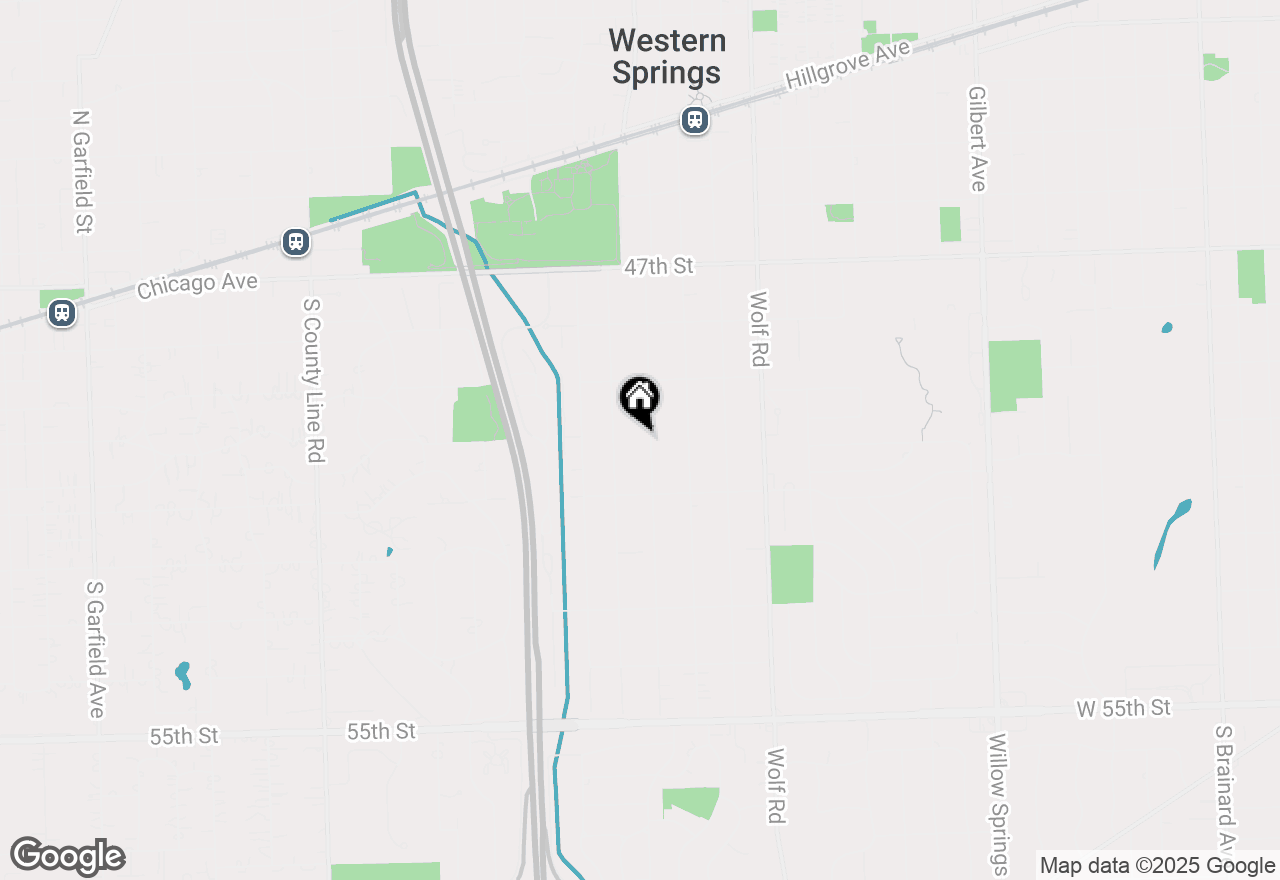 Map of 5000 Woodland Avenue, Western Springs, IL 60558
