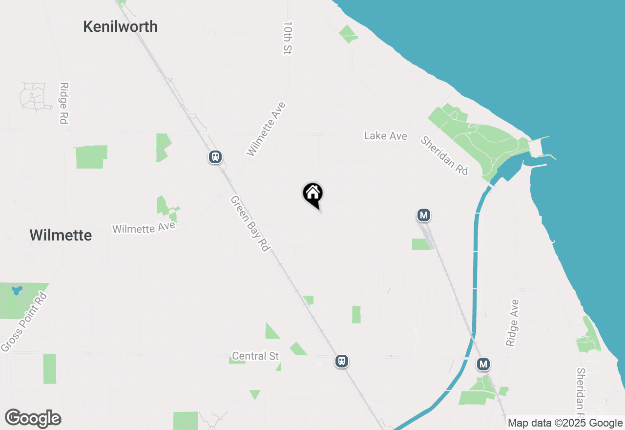 Map of 829 Linden Avenue, Wilmette, IL 60091