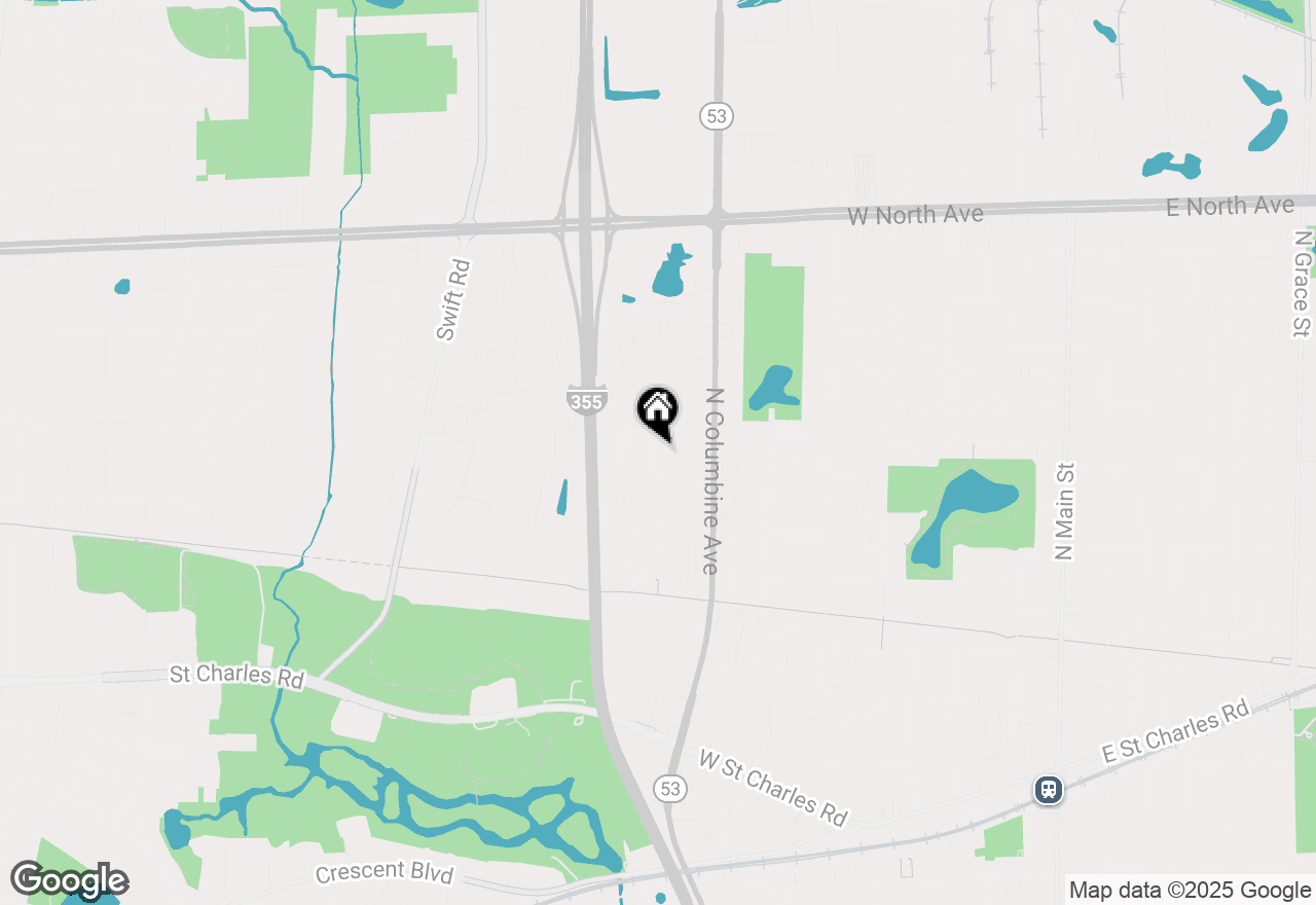 Map of 347 Cimarron Road E, Lombard, IL 60148