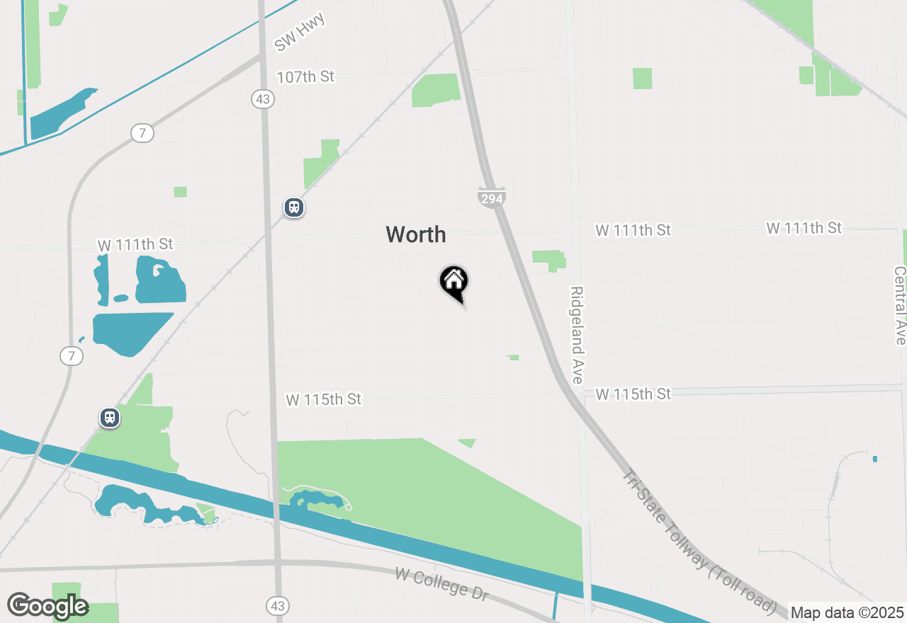 Map of 11258 S Normandy Avenue, Worth, IL 60482