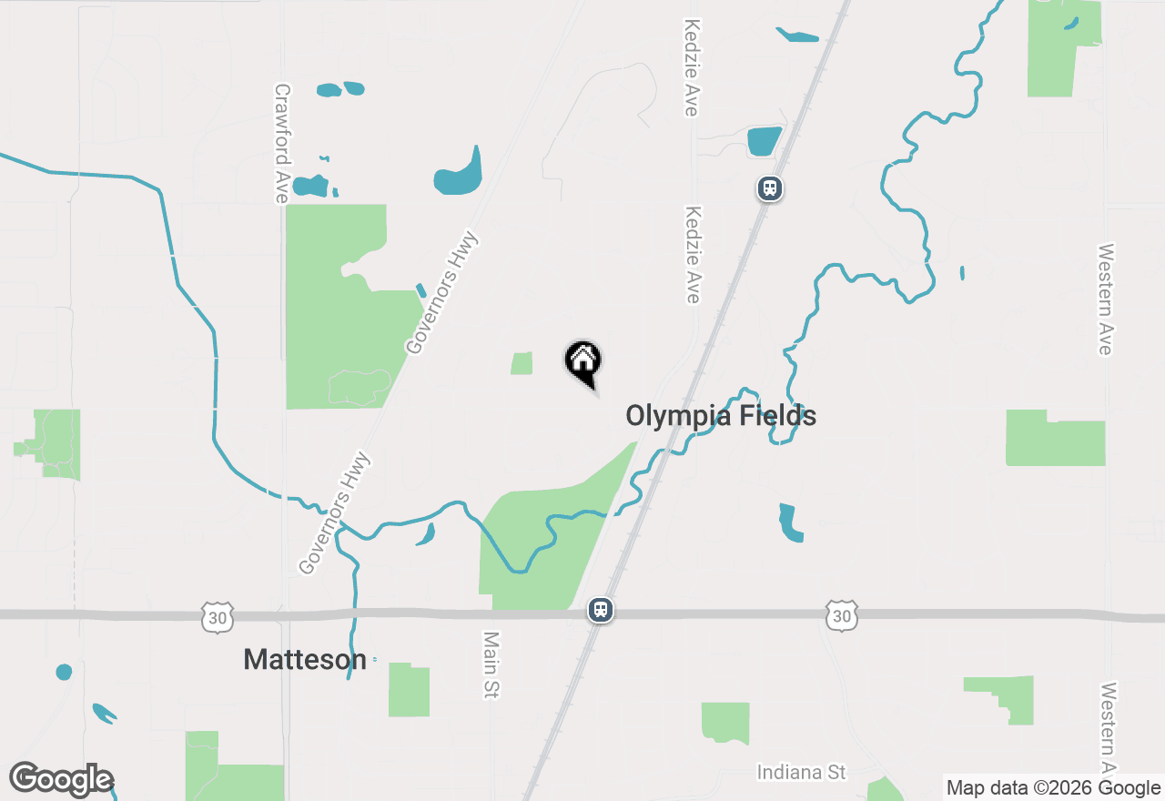 Map of 3400 Parthenon Way, Olympia Fields, IL 60461