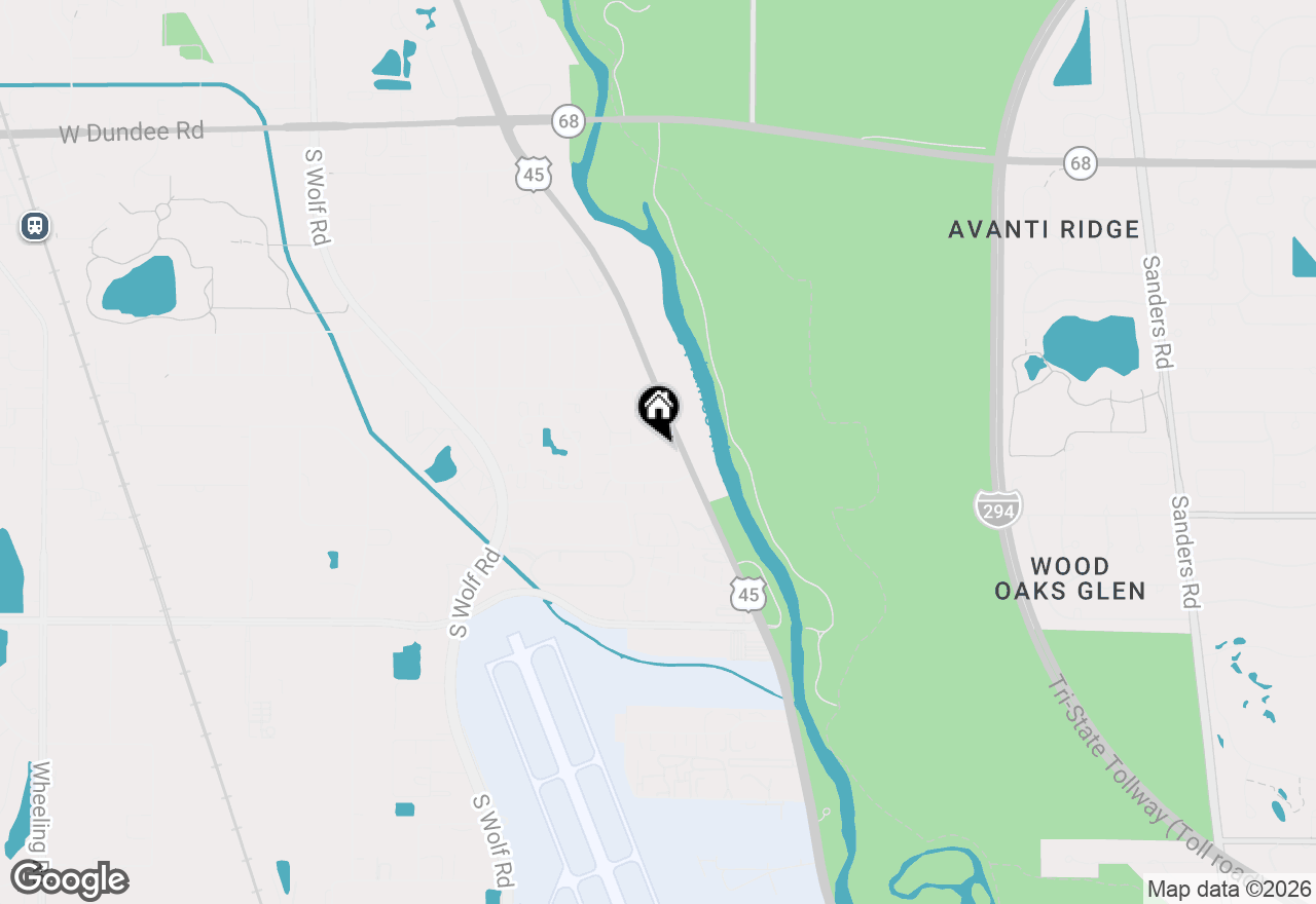 Map of 715 Astor Lane #401, Wheeling, IL 60090