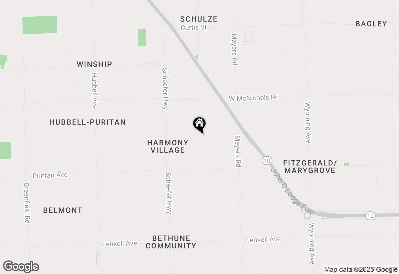 Map of 16516 Cheyenne Street, Detroit, MI 48235