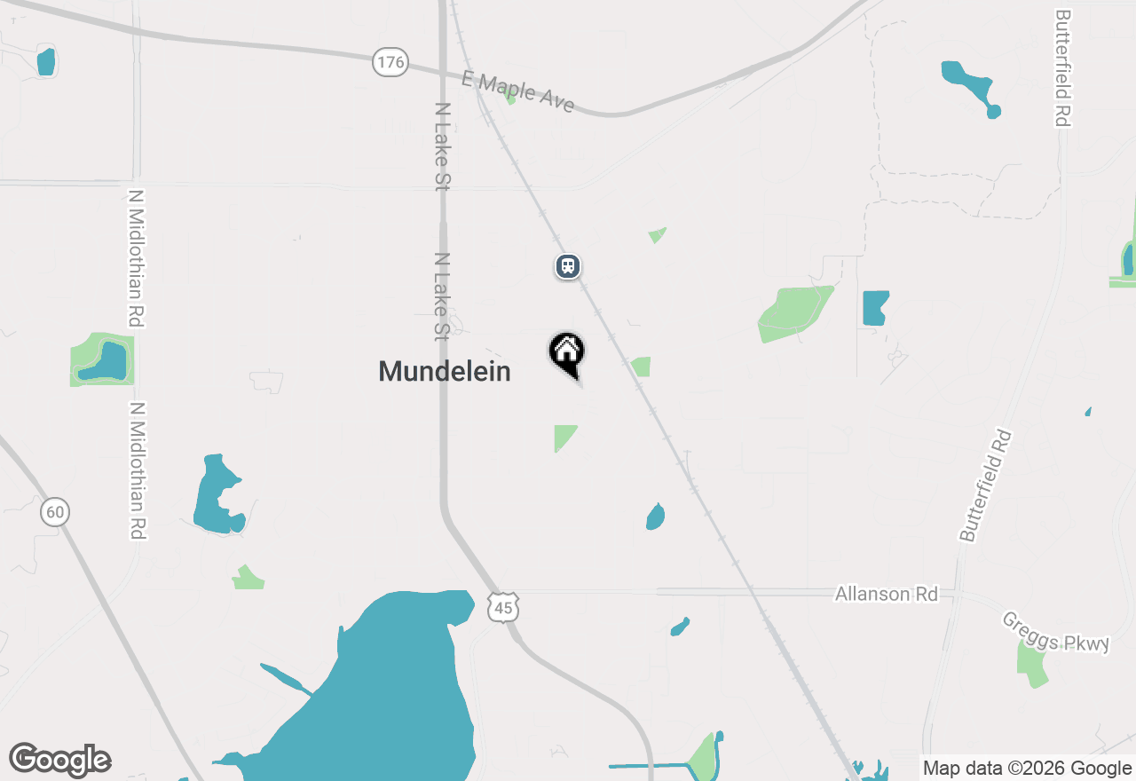 Map of 422 E Oak Street, Mundelein, IL 60060