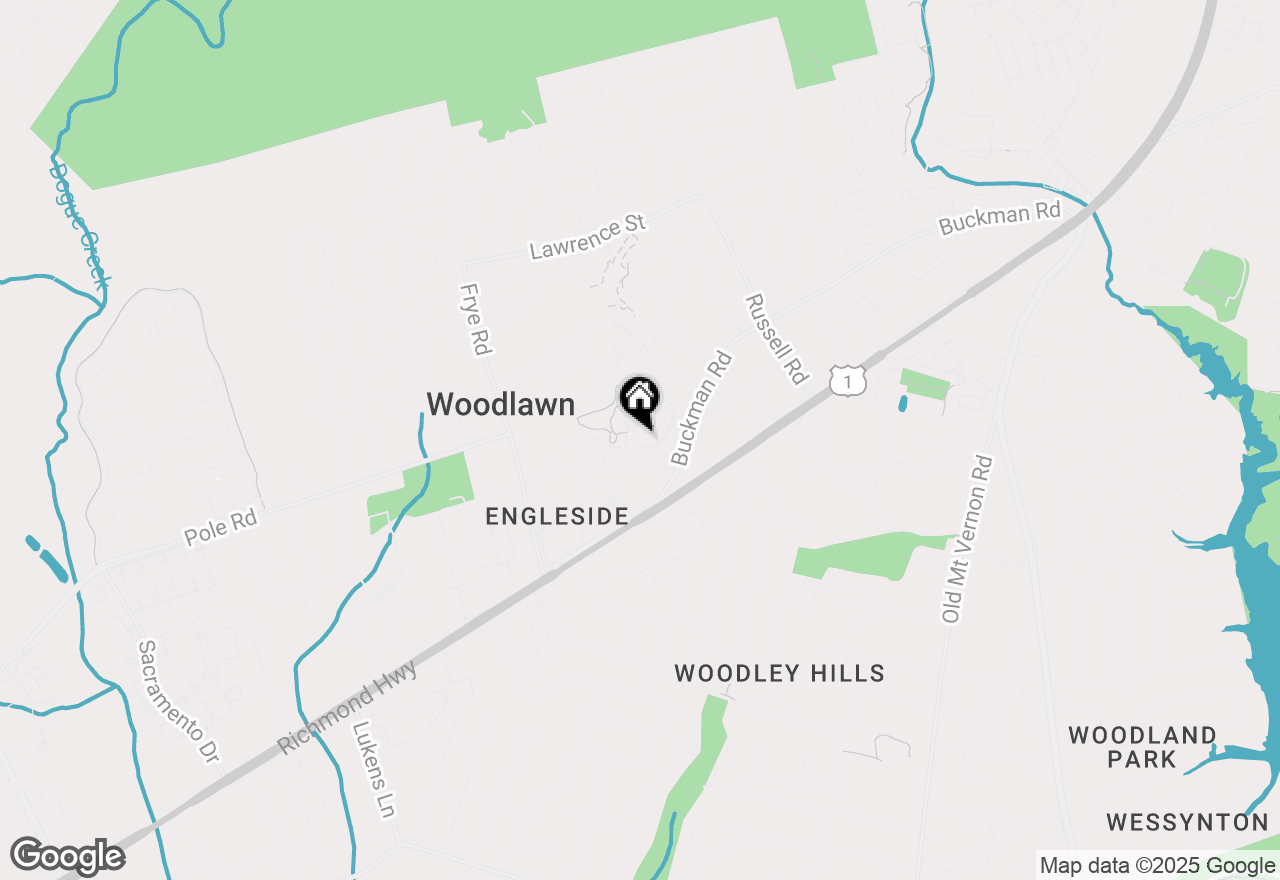 Map of 8386 Brockham Drive, Alexandria, VA 22309