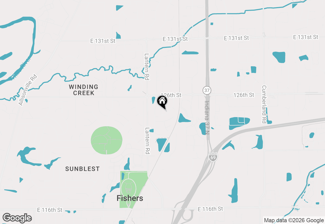 Map of 12519 Trester Lane, Fishers, IN 46038