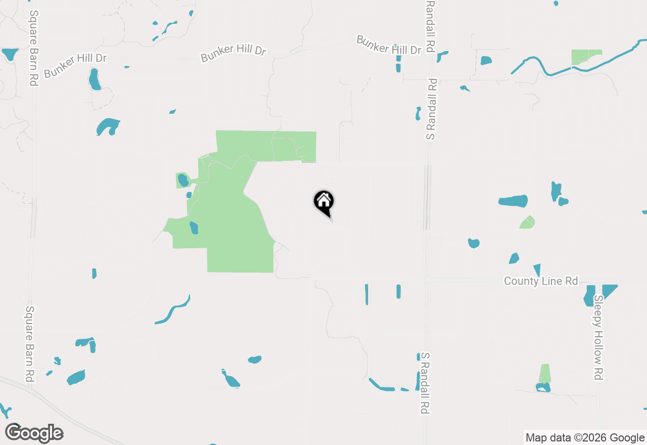Map of 2636 Pondview Drive, Algonquin, IL 60102