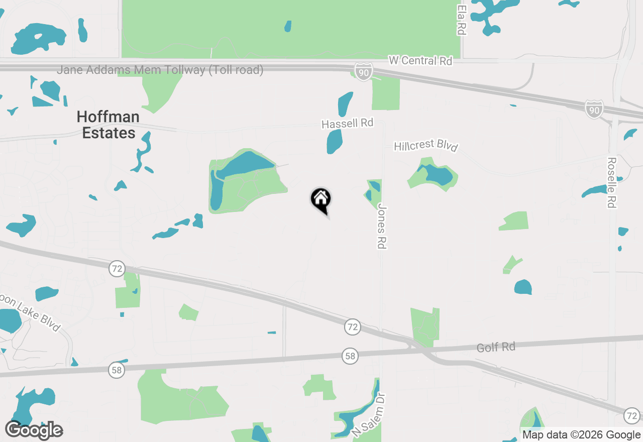 Map of 1665 Chippendale Road, Hoffman Estates, IL 60169